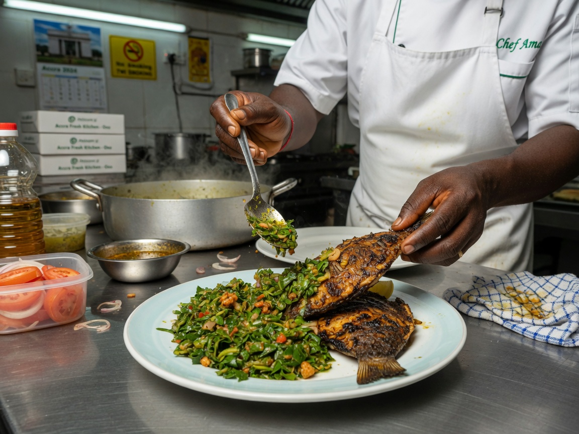 Precision plating Accra kitchen